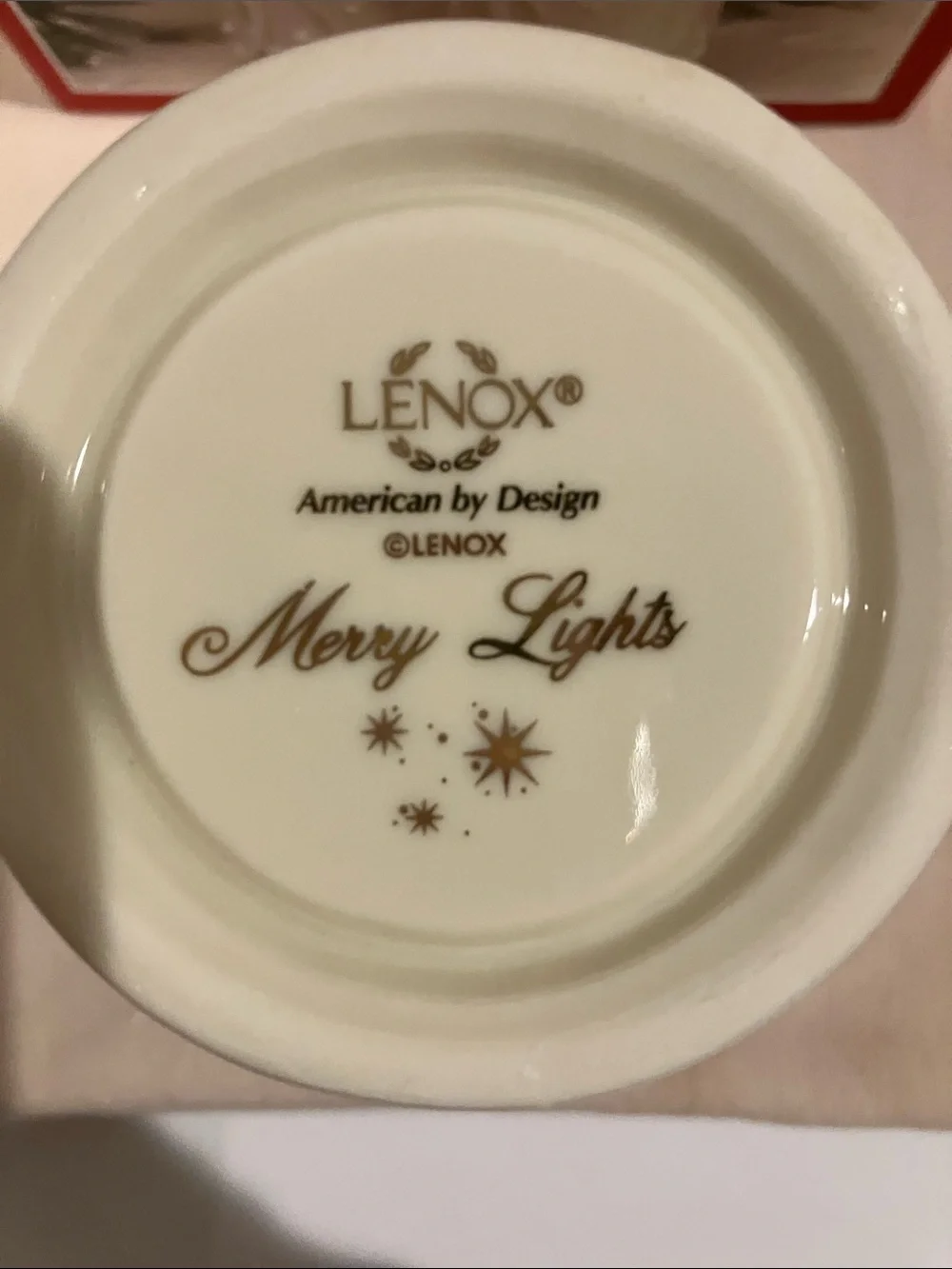Lenox Cream Angel Ceramic Votive Cup